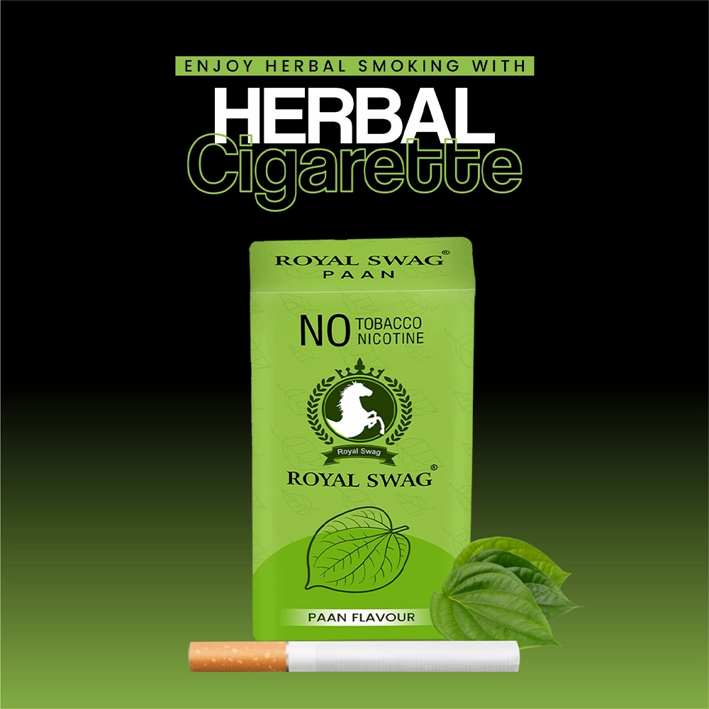 Royal Swag Herbal Cigarettes 100% Tobacco Free and Nicotine Free PAAN Flavour(10 Sticks/Box) - Image 6