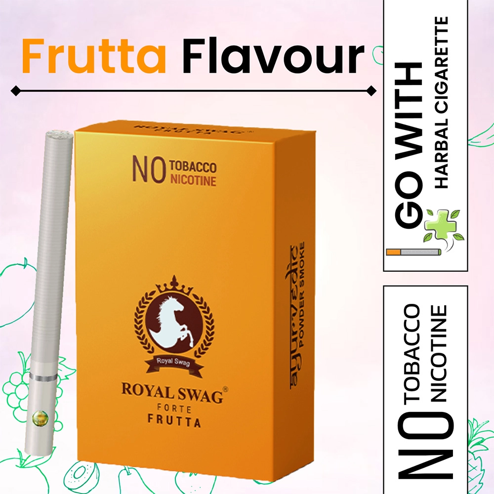 Royal Swag Herbal Cigarettes 100% Tobacco Free and Nicotine Free Frutta Flavour (20 Sticks/Box) - Image 3